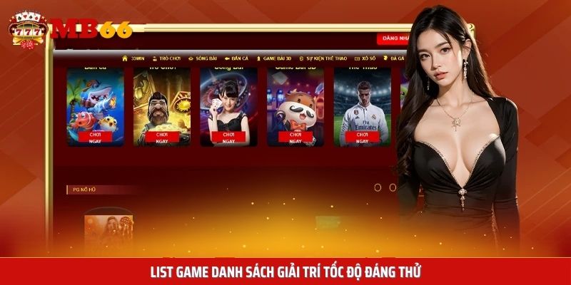 Danh sách các thể loại trò chơi nhanh