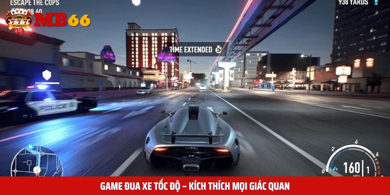 Dòng game đua xe tốc độ cũng nằm trong top trò chơi nhanh Hot nhất